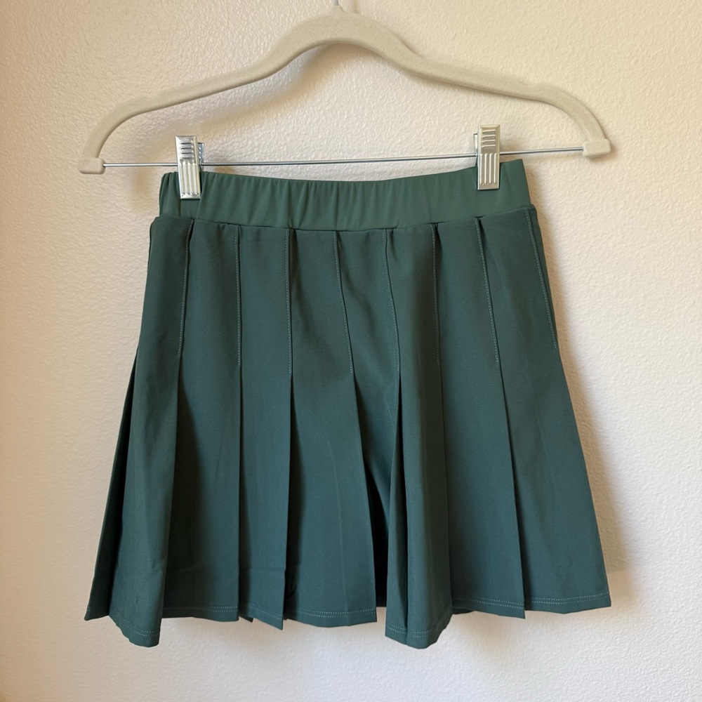 Abercrombie & Fitch Dark Green Skater Skirt